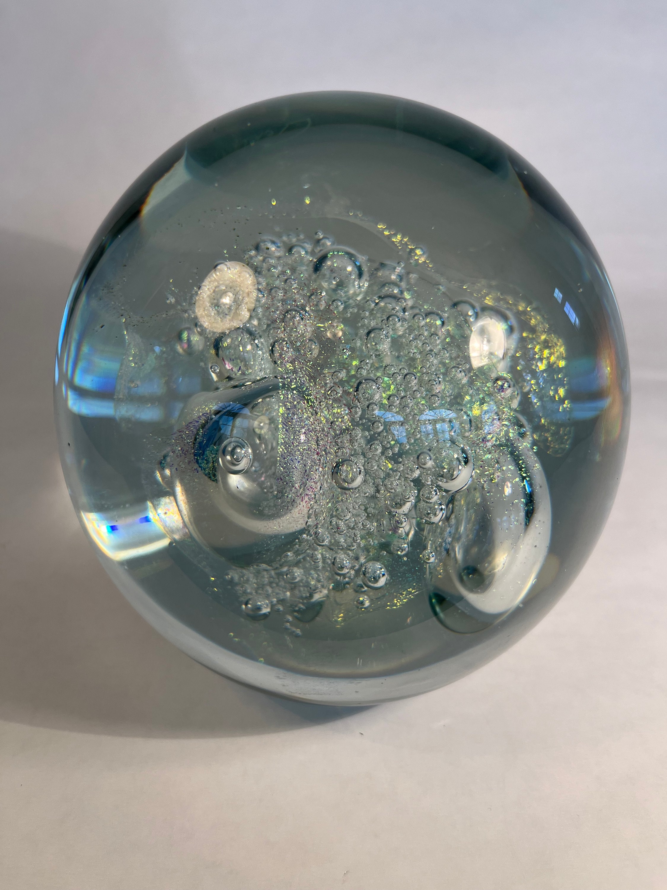 Dichroic Paper Weight Hand Blown Art Glass by Robert Eickholt - Etsy