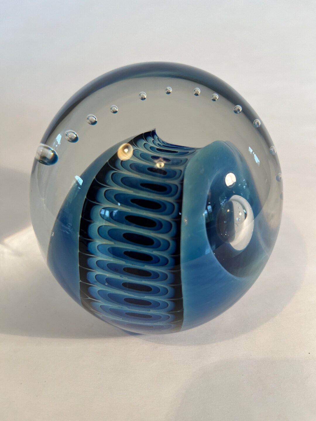 Abstraction Paper Weight Hand Blown Art Glass by Robert Eickholt - Etsy