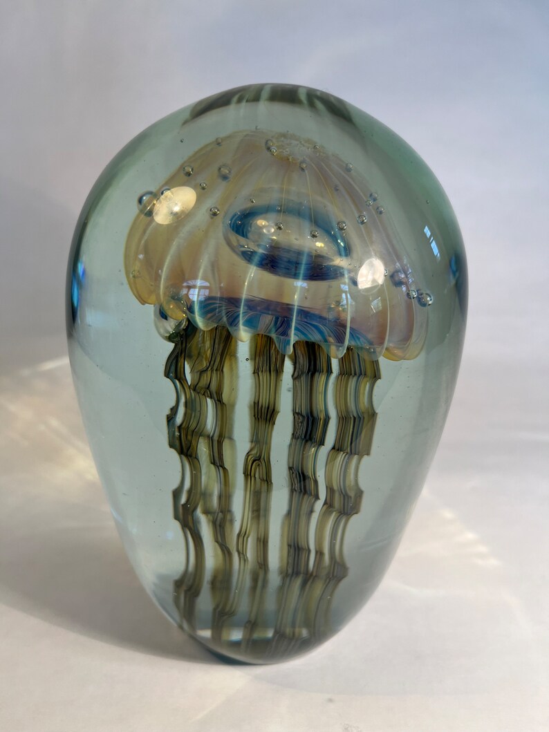 Jellyfish Sculpture Hand Blown Art Glass by Robert Eickholt - Etsy