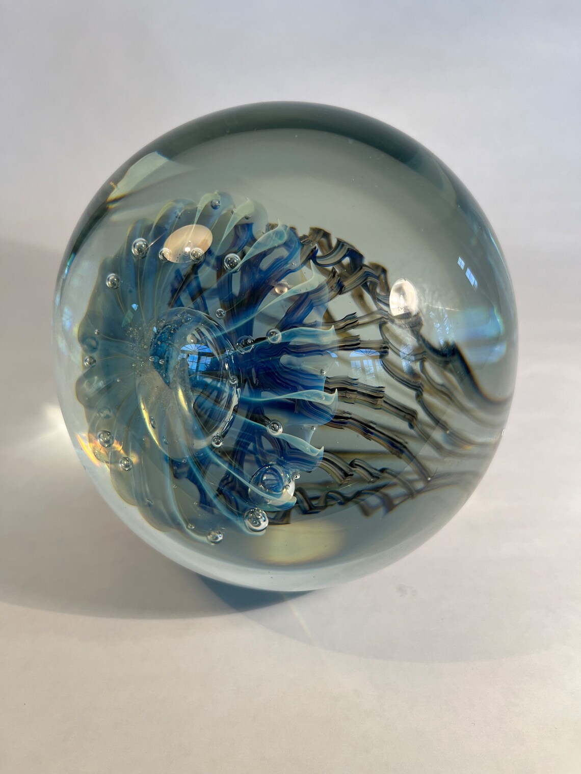 Jelly Fish Paper Weight Hand Blown Art Glass by Robert Eickholt - Etsy