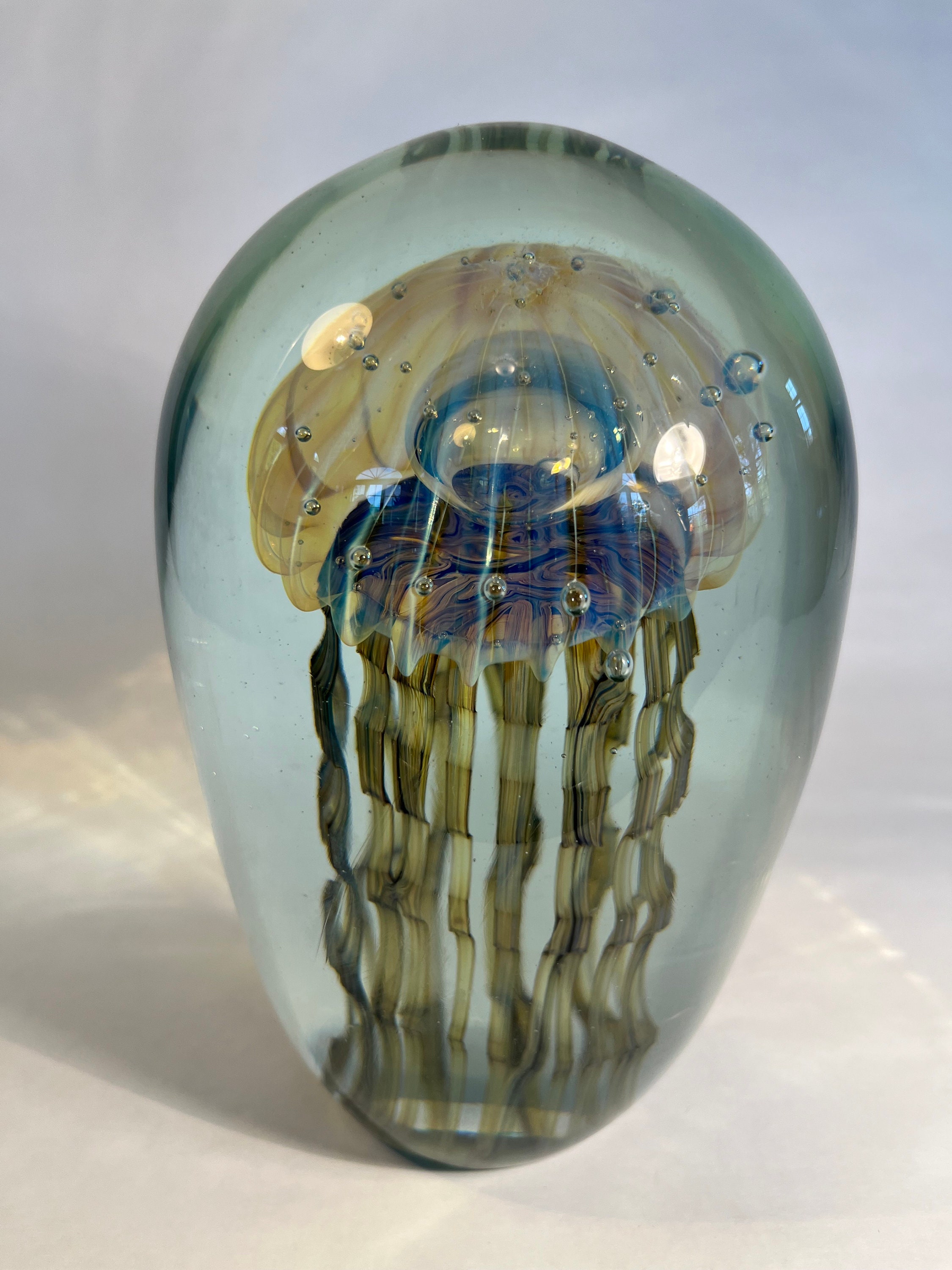 Jellyfish Sculpture Hand Blown Art Glass by Robert Eickholt - Etsy