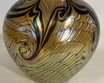 Orient and Flume Spider Iridescent Vase