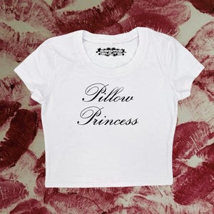 Kissen Prinzessin Kleidung, Kokette Top, Y2K Baby Tee, lustiges Geschenk, Y2K Crop Top Shirt