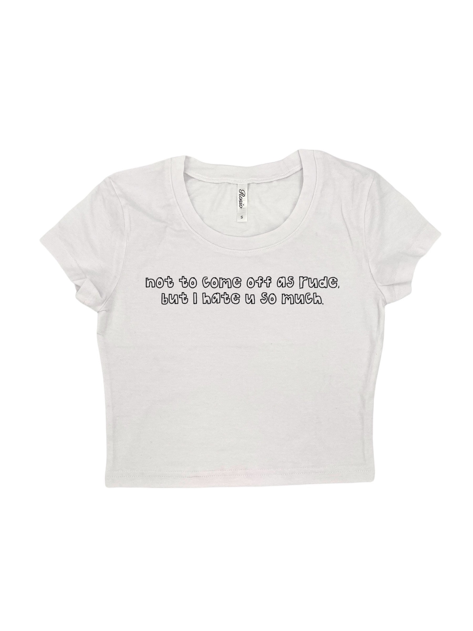 Not To Come Off As Rude But I Hate You Y2K Crop Top Tee Shirt Etsy not-to-come-off-as-rude-but-i-hate-you-y2k-crop-top-tee-shirt-etsy