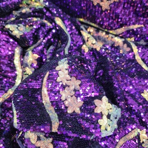 Threadart Stretch Sequin Trim Roll - 1.5 Wide 11yd Length - Purple -  Available in 18 Colors - 2 Widths