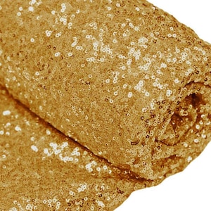 Gold Sequin Iridesent Fabric, By The Yard, Sequin Fabric, Perfect For Tablecloth, Linen, Sequin Tablecloth, Table Runner