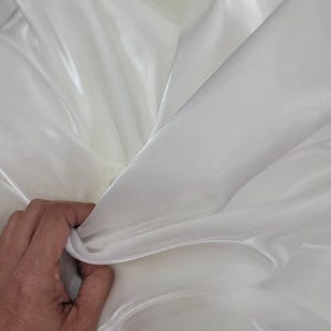 Fabric Sold by The Yard Off White Iridescent Organza Sheer Two Tone Organdy Dancer Custom Decoration Draping Dress Bridal Sweet 16 Gown