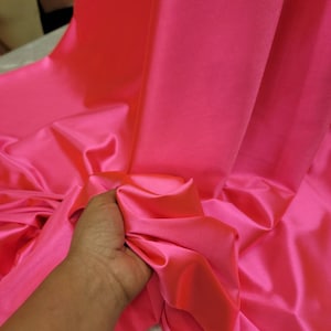 Hot Pink Stretch Nylon Spandex Fabric By The Yard Dress Draping Clothing Swimwear Luxury Fashion New Fabric