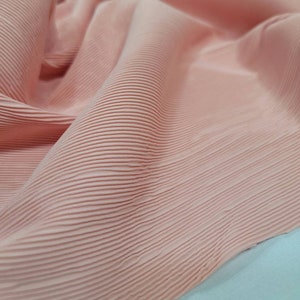 Stoff verkauft Bulk Lager Blush Plissee Spandex Stretch Mode Neue Stoff Kleid Drapieren Kleidung Dekoration Custom