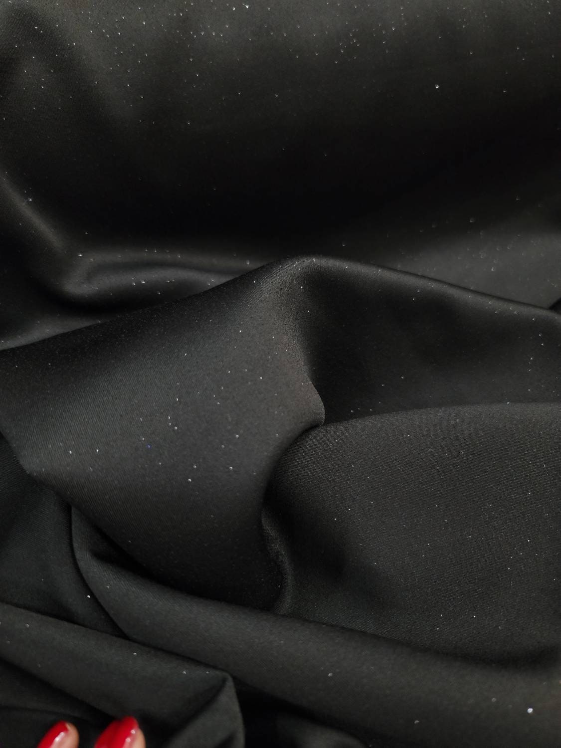 Black Stretch Spandex Jumbo Fabric Sold by the Yard Stretch