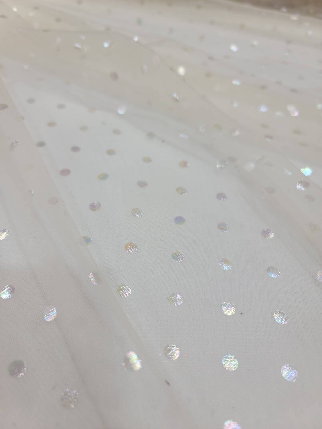 Shiny off White Organza Fabric, Organza Fabric With Shine for