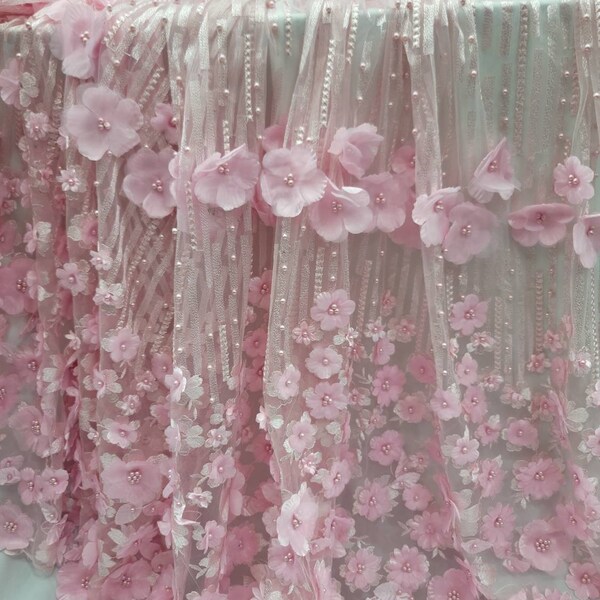 Ruched 3D Flower Layered Hem Gown main image 0