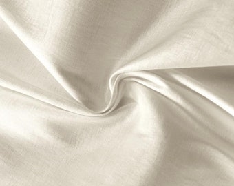 Tessuto in taffetà elasticizzato color avorio: elasticizzato in 2 direzioni, largo 58", per abito da sposa