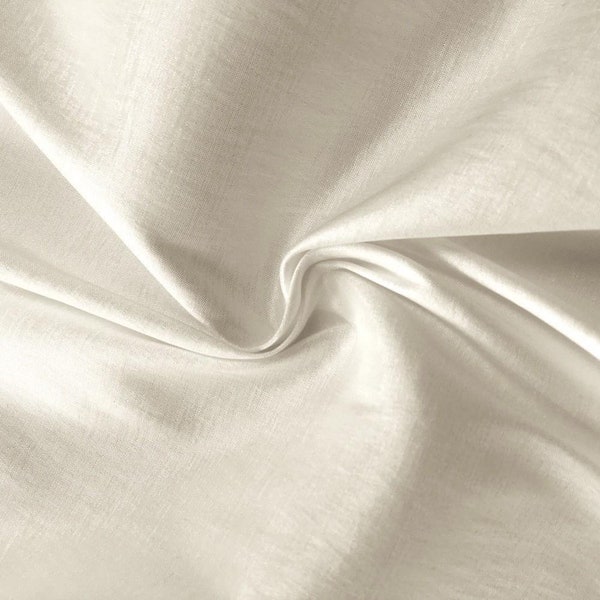 Taffeta Stretch Fabric 2-Way Stretch 58" Wide Fabric by The Yard (Ivory) Stretch Fabric For Bridal Dress  Clothing Custom Wedding Gown