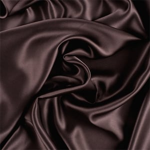 Charmeuse Satin Fabric | 58&quot; Wide | Silky, Bridal | Decoration, Fashion Crafts. Fabric Sold By Yard Brown Stretch Satin