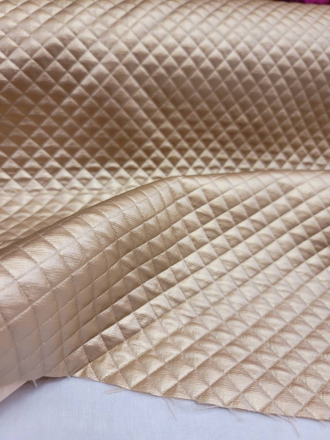 Fabric Sold By The Yard Gold Metallic Vinyl On Cotton Fashion Etsy