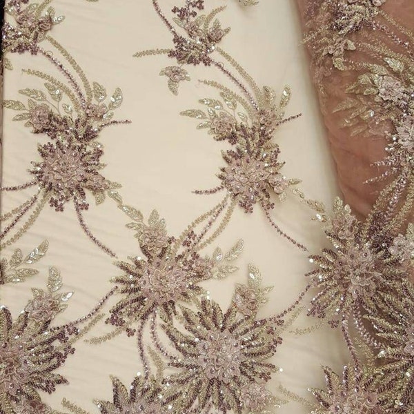 Sheer Beaded Fabric Etsy