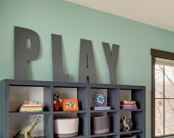 Tall Wooden Letters For Wall - Wall Letters For Playroom Decor, Gameroom, Monogram And More