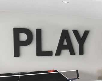 Large Wooden Letters For Wall - Sign Lettering For Custom Nursery Name Sign Decor, Gameroom, Monogram And More