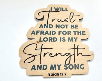 Custom Printed Bible Verse Wall Art - Christian Wall Art - Christmas Gift