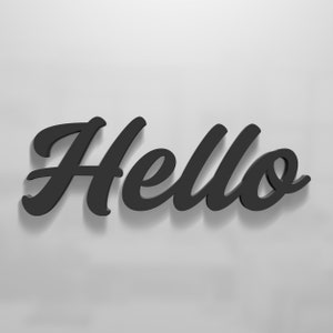 Wood Hello Sign | Hello Word Sign | Large Wooden Letters For Wall Decor