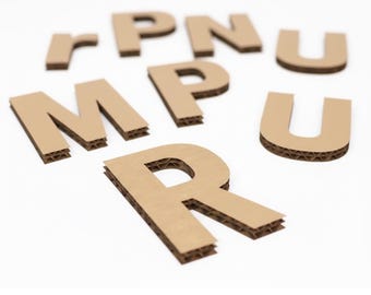 Large Cardboard Letters for DIY Event Signs, Custom Party Letters, Lightweight Birthday Decor