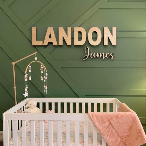 Wooden Wall Letters Custom Name Sign Wall Decor Nursery Etsy