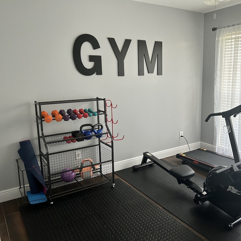 Postural Gym Lettering Large GYM Letters for Wall - Wooden Sign Lettering for Custom GYM ...