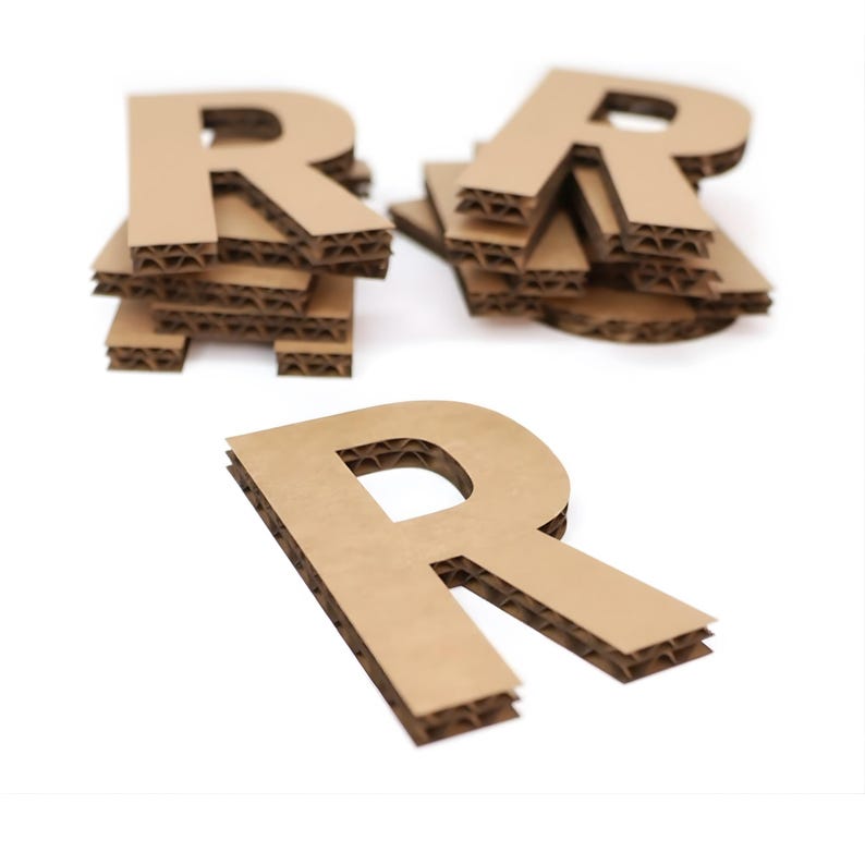 Large Cardboard Letters for DIY Event Signs, Custom Party Letters ...
