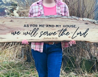 Custom Bible Verse Wall Art - Christian Wall Decor - Rustic Sign