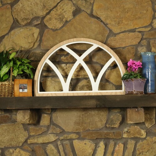 Farmhouse Wooden Window Frame Wall Decor in Distressed White Etsy