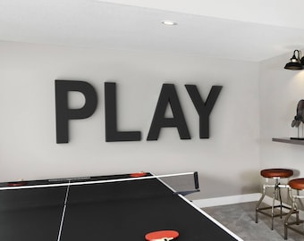 Large Wooden Letters For Wall - Sign Lettering For Custom Nursery Name Sign Decor, Gameroom, Monogram And More