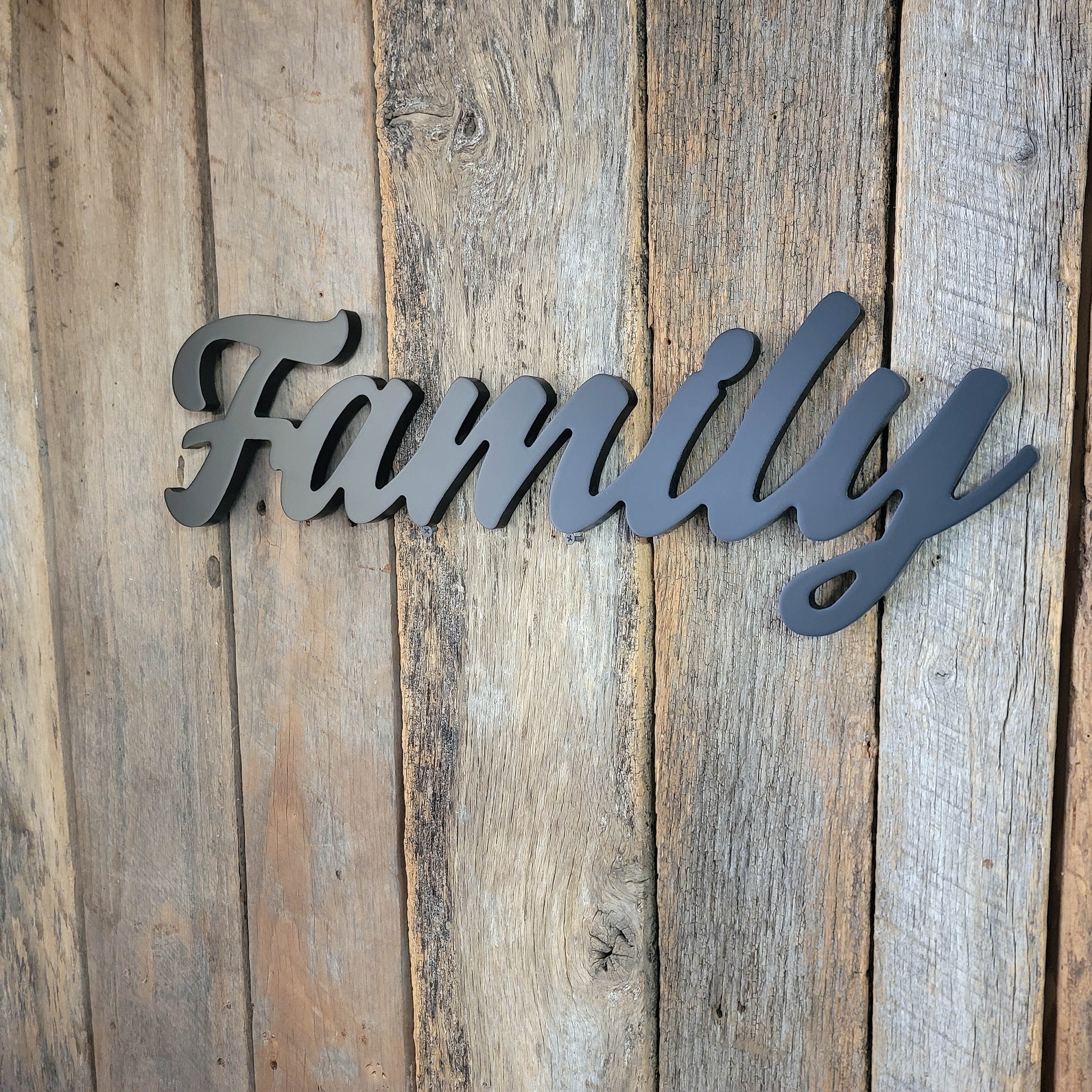 Wood Family Sign | Family Room and Living Room Farmhouse Decor ...