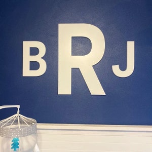 wooden letters monogram