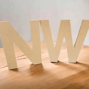 Unpainted Wooden Letters For Crafts- Wall Letters For Nursery Decor, Gameroom, Monogram And More