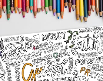 Juego para colorear de la Conferencia General SUD: Actividad de escucha (Descarga digital)