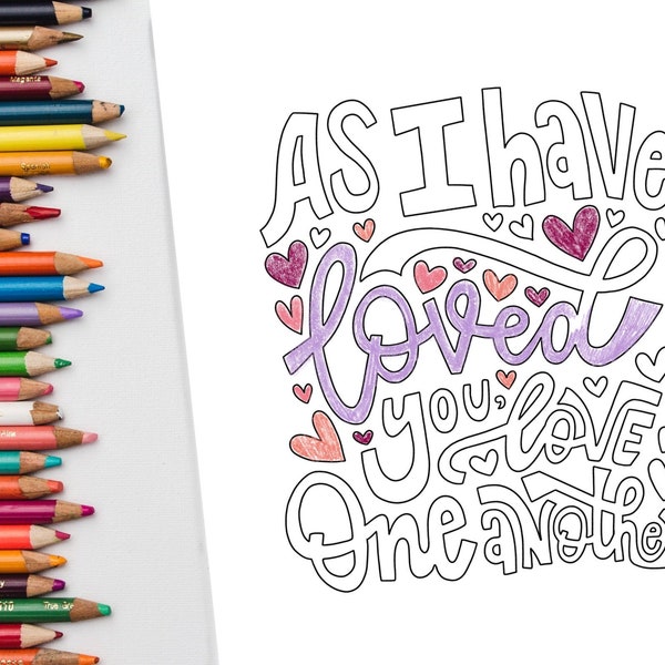 Scripture Coloring Pages - Etsy