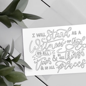 Young Women Theme Coloring Pages | LDS Young Women | Printable LDS Coloring Pages | General Conference Coloring | Young Women Theme Poster