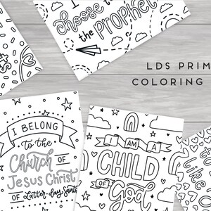 Primary Song Coloring Pages | LDS Primary | Printable Primary Song ...