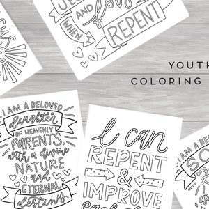 Youth Coloring Pages | LDS Young Men & Young Women | Printable LDS Coloring Pages | General Conference Coloring