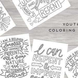 Youth Coloring Pages | LDS Young Men & Young Women | Printable LDS Coloring Pages | General Conference Coloring