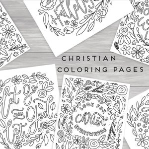 Floral Christian Coloring Pages Christian Printable Coloring Pages Bible LDS Inspirational image 2