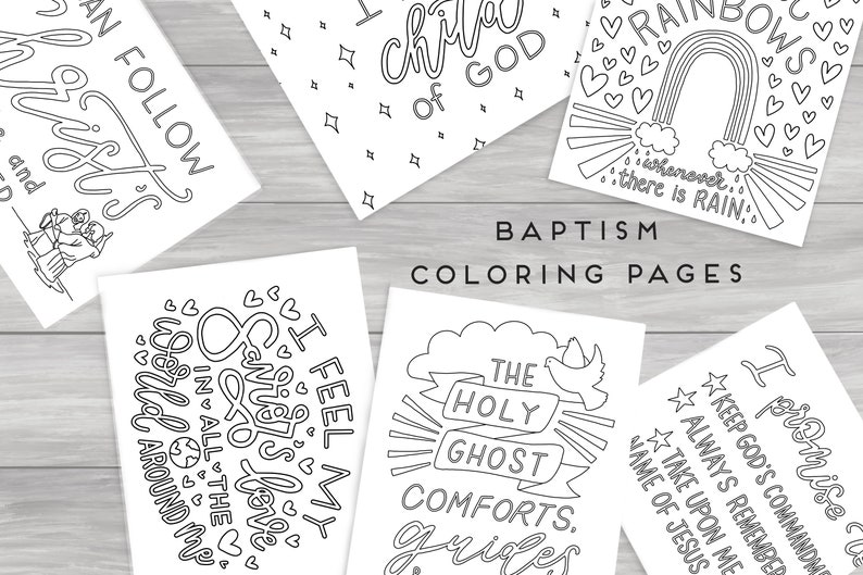 Baptism Coloring Pages Christian Jesus Coloring Pages Printable LDS ...
