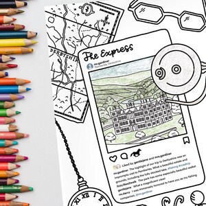 P&P Collection 2 | Pride and Prejudice Social Media Coloring Pages | Jane Austen Inspired | Lady Catherine | Georgiana | Uncle Aunt Gardiner
