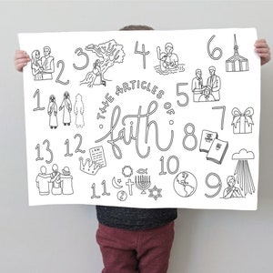 Articles of Faith Coloring Page | Christian | Printable BIG Coloring ...