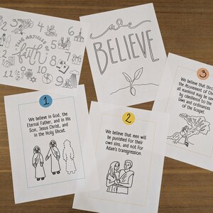 Articles of Faith Coloring Page | Christian | Printable BIG Coloring ...