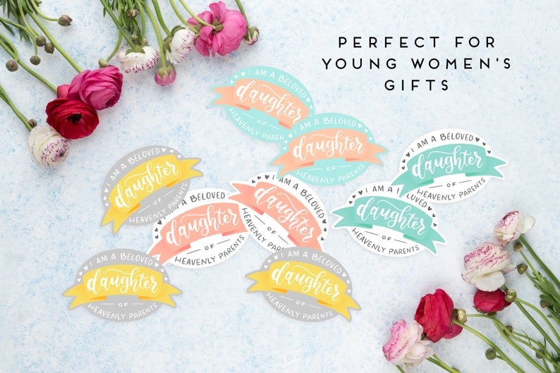 Latter-day Saint Stickers Young Women and Young Men Theme Families are Forever image 1
