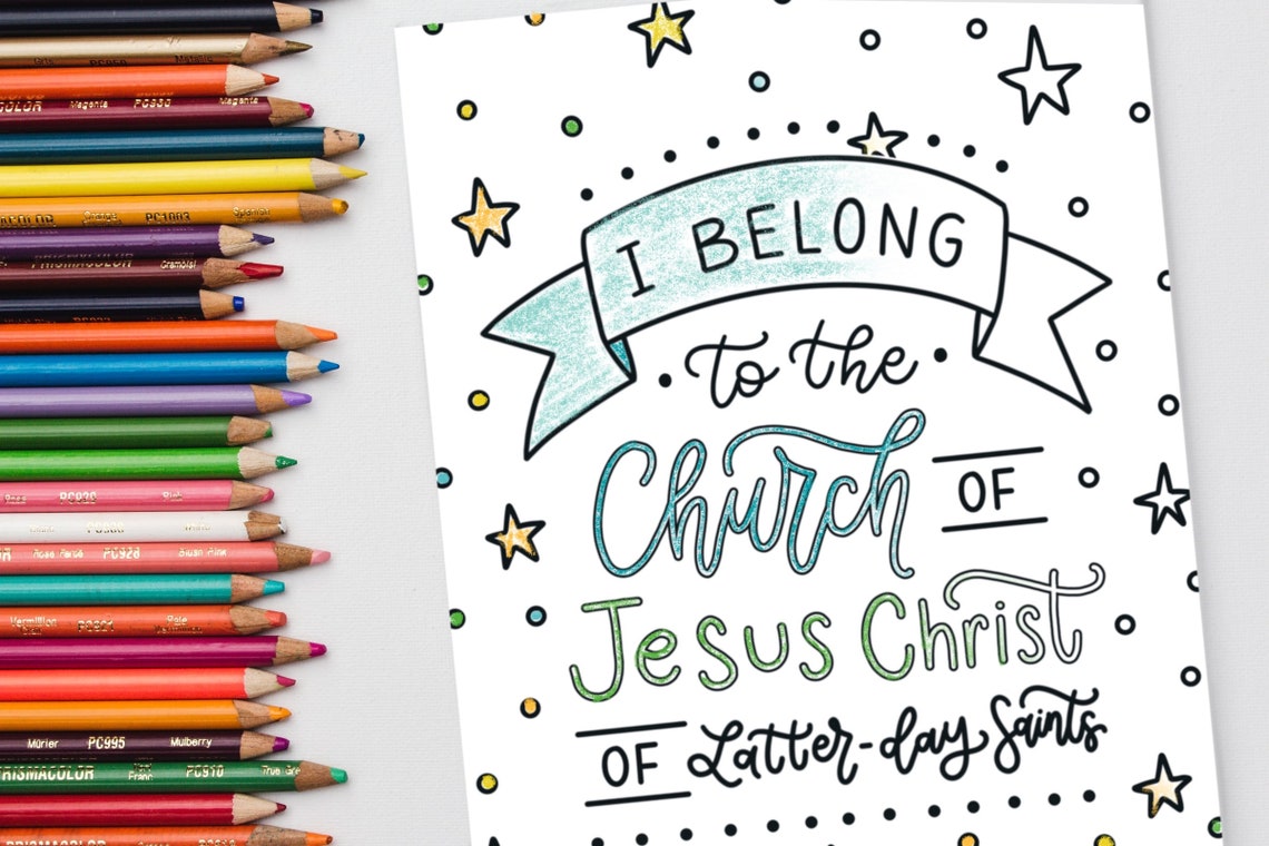 Primary Song Coloring Pages LDS Primary Printable Primary - Etsy