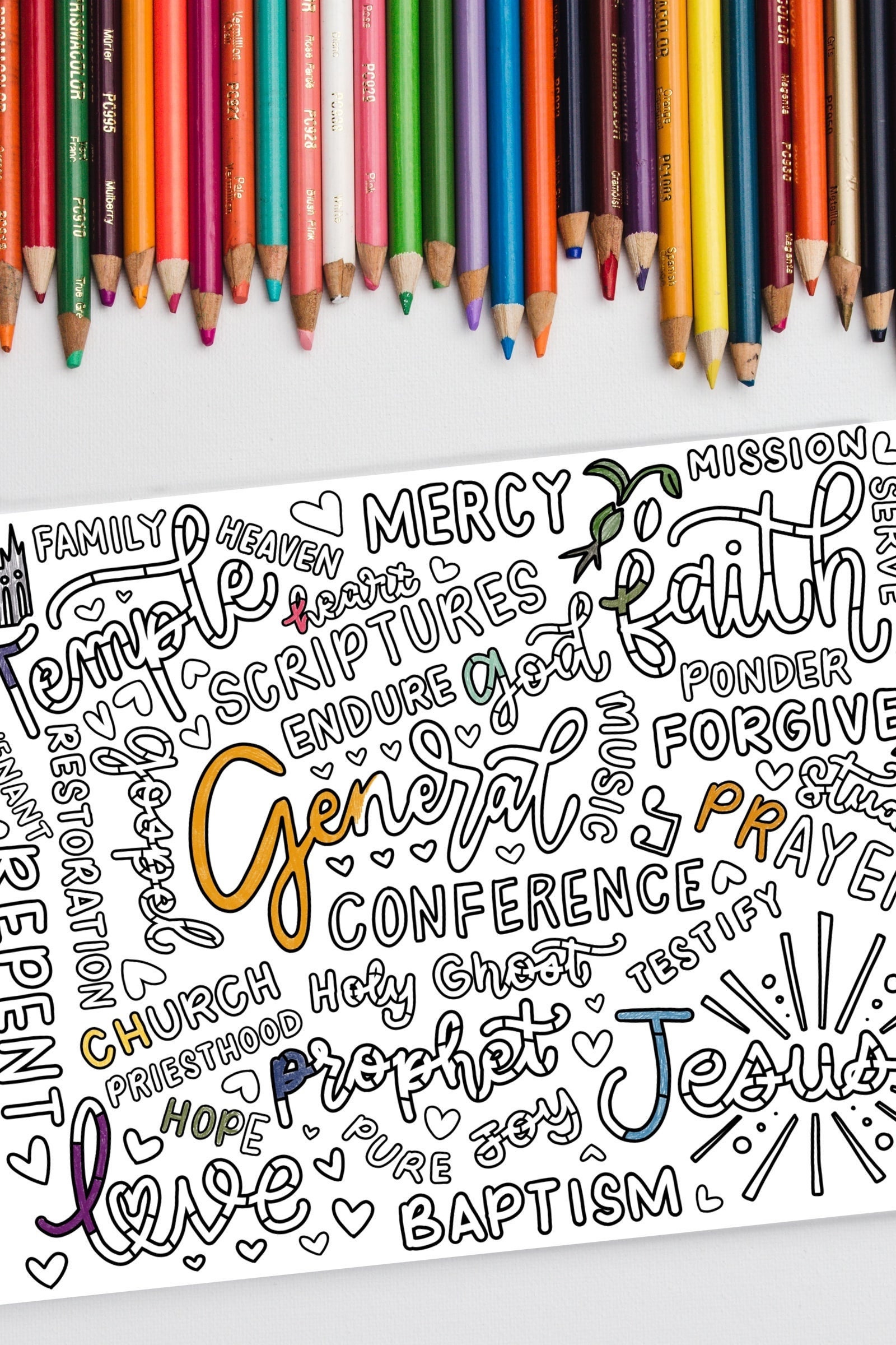 General Conference Coloring Game LDS Topics Printable LDS - Etsy