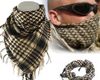 Military Army Shemagh Tactical Desert Keffiyeh Scarf 100/% Cotton Scarves Roman